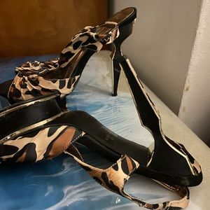 Liliana leopard straps  platforms sexy heels